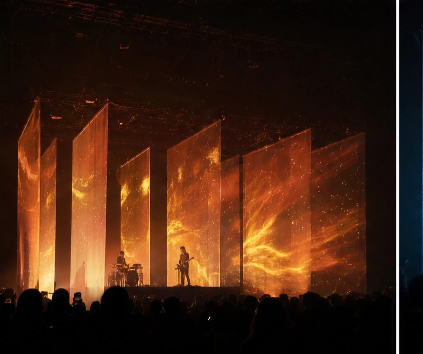 Ember scene, the screens holding fire